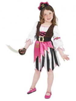 Dětský kostým Pirátka - růžová